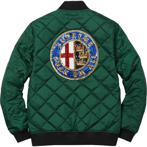 Supreme Sequin Patch Quilted Bomber - Colorway