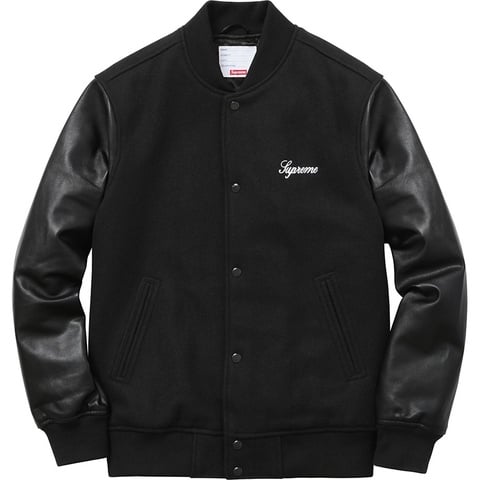 ジャケット・アウター Supreme 15AW Wool Varsity Crew Jacket Wool Varsity Crew Jacket - fall/winter 2015 - Supreme