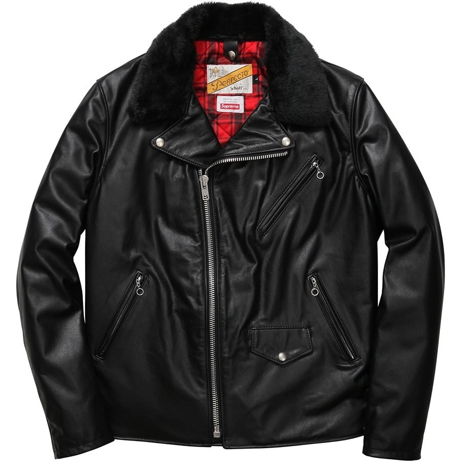 ジャケット・アウター Supreme/Schott Perfect Leather Jacket S Supreme x Schott Leather Racer Jacket Black Teal 2colors FW25 | eBay