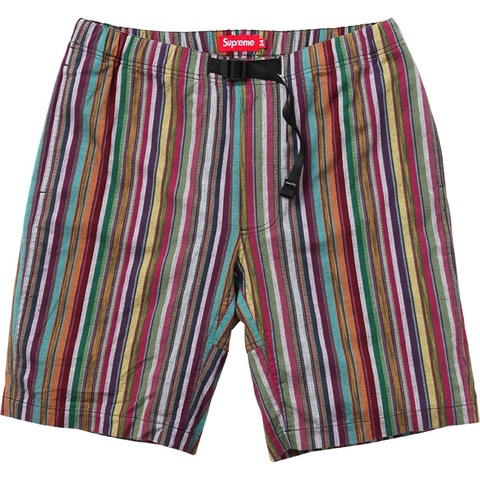 Supreme Striped Madras Belted Short - Colorway