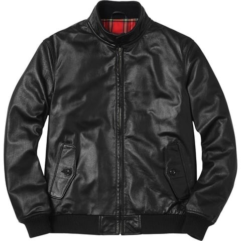 Supreme×Schott Leather Harrington Jacket Supreme®/Schott® Leather Harrington Jacket - Supreme