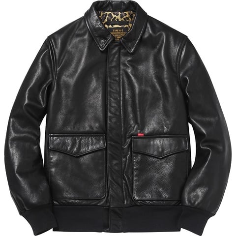 supreme schott A-2 フライト ジャケット レザージャケット M Supreme/Shott Leather A-2 Flight Jacket | NEO T