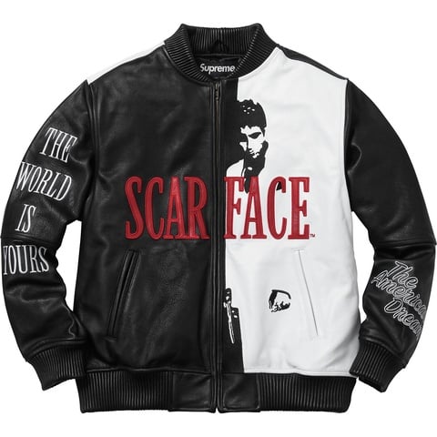 Scarface™ Embroidered Leather Jacket - Supreme