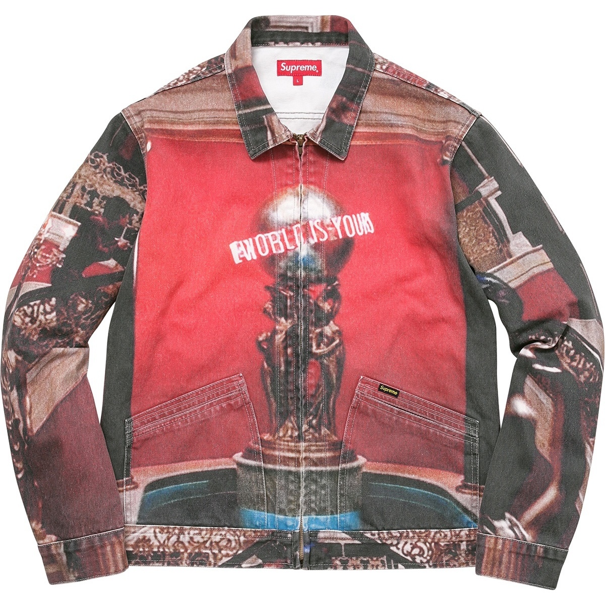 Supreme Scarface™ The World Is Yours Denim Jacket (fall/winter 2017) - $328.00