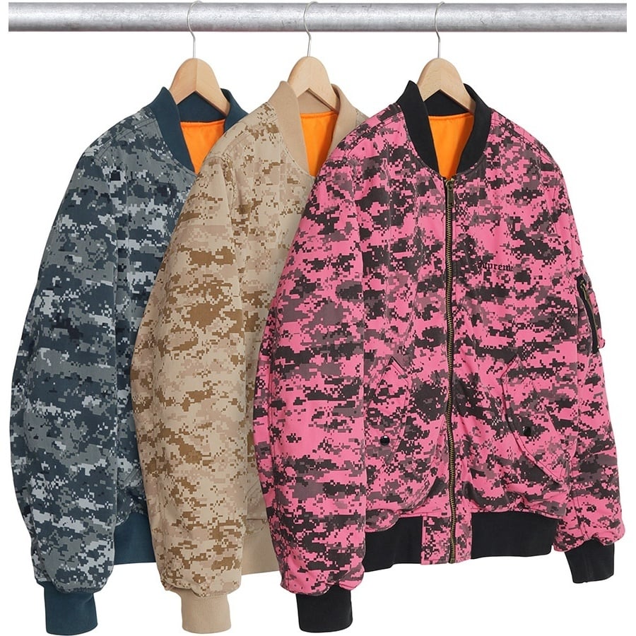 Supreme 17AW Digi Camo MA-1 ボンバージャケット Digi Camo MA-1 - fall/winter 2017 - Supreme