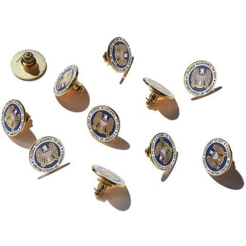 Supreme Pledge Allegiance Pin - $8.00
