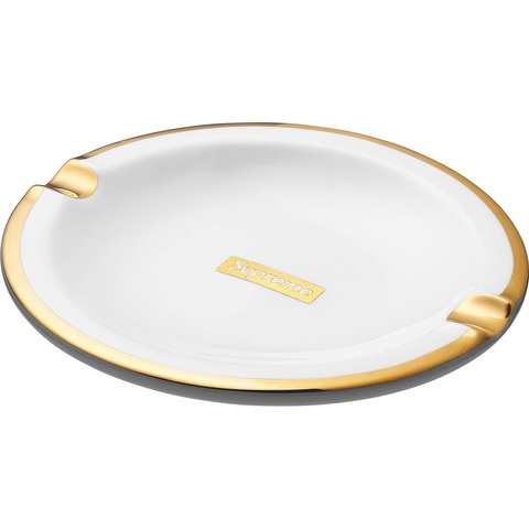 Supreme Gold Trim Ceramic Ashtray - Colorway