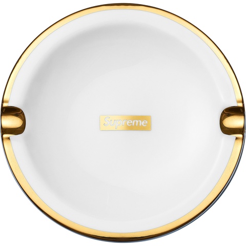 Supreme Gold Trim Ceramic Ashtray - Colorway