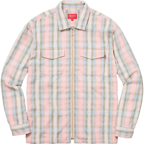 Plaid Flannel Zip Up Shirt - fall/winter 2017 - Supreme