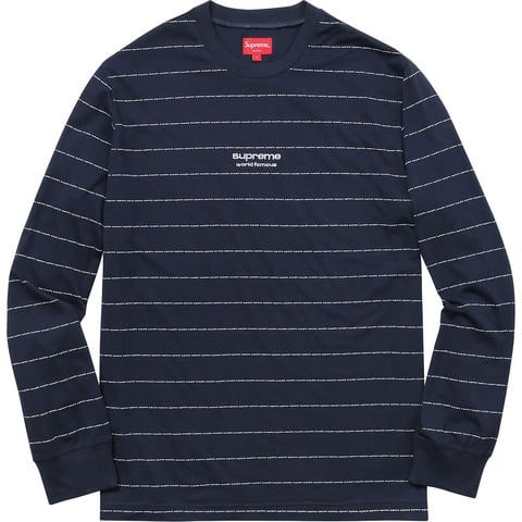 Supreme Logo Stripe L/S Top - Colorway