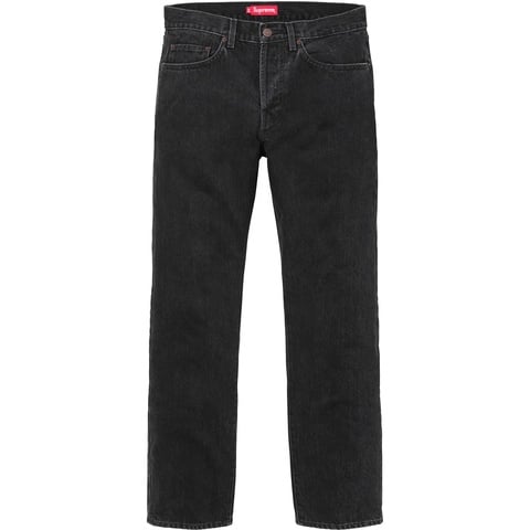 Supreme Stone Washed Black Slim Jeans - Colorway