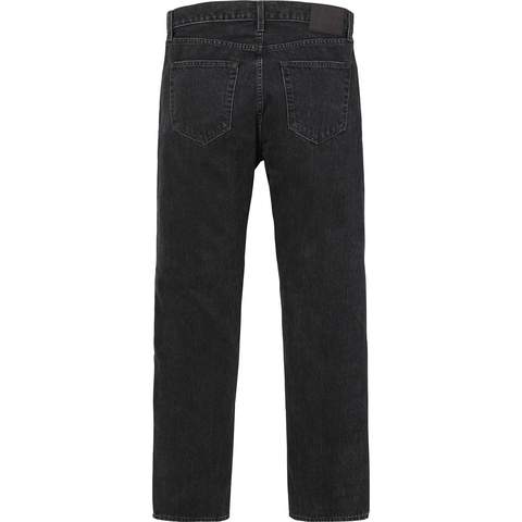 Supreme Stone Washed Black Slim Jeans - Colorway