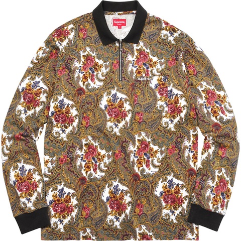 Supreme Paisley L/S Polo - Colorway
