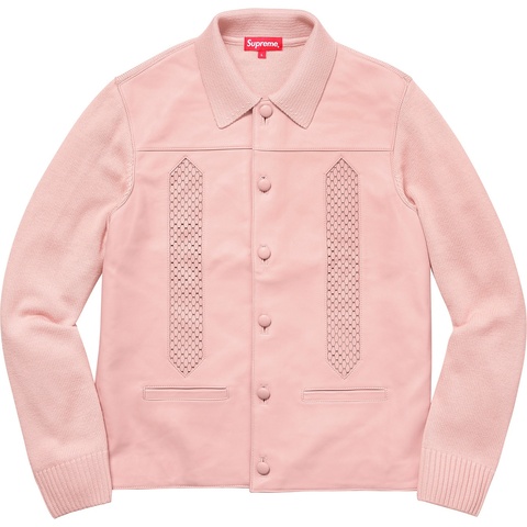 Supreme Leather Front Polo Sweater - Colorway