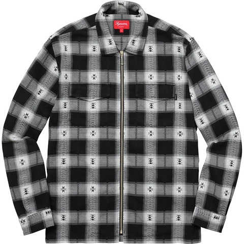 Plaid Flannel Zip Up Shirt - fall/winter 2017 - Supreme