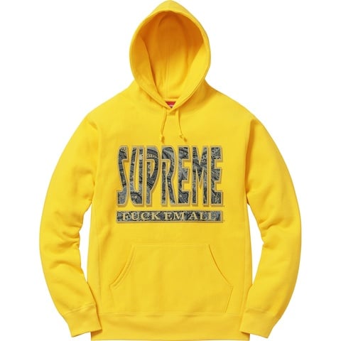 Paisley Fuck Em All Hooded Sweatshirt - Supreme