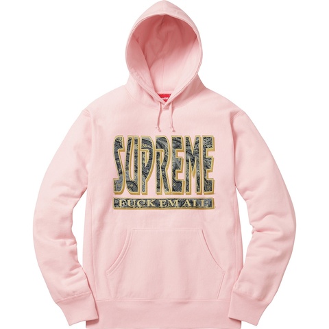 Supreme Paisley Fuck Em All Hooded Sweatshirt - Colorway