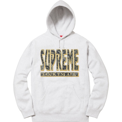 Supreme Paisley Fuck Em All Hooded Sweatshirt - Colorway