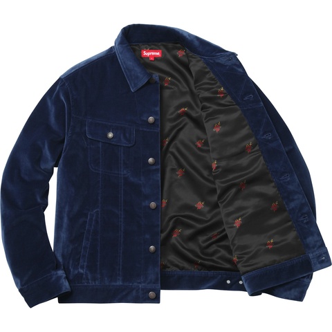 Supreme Velvet Trucker Jacket - Colorway