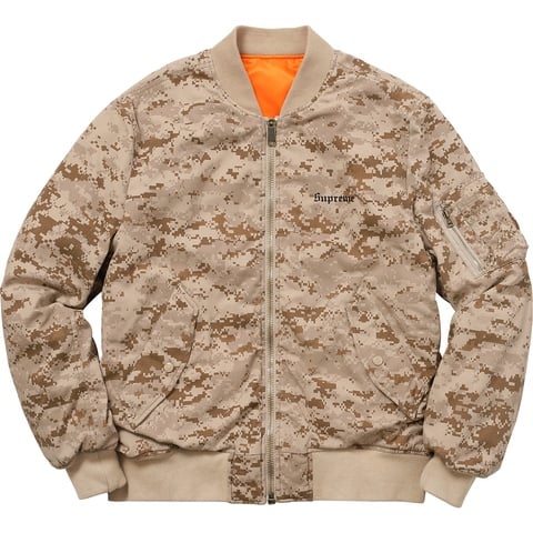 Supreme 17AW Digi Camo MA-1 ボンバージャケット Digi Camo MA-1 - fall/winter 2017 - Supreme