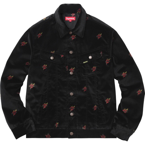 Velvet Trucker Jacket - fall/winter 2017 - Supreme