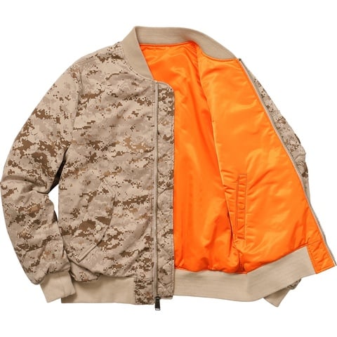 Supreme 17AW Digi Camo MA-1 ボンバージャケット Digi Camo MA-1 - fall/winter 2017 - Supreme
