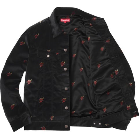 Velvet Trucker Jacket - fall/winter 2017 - Supreme