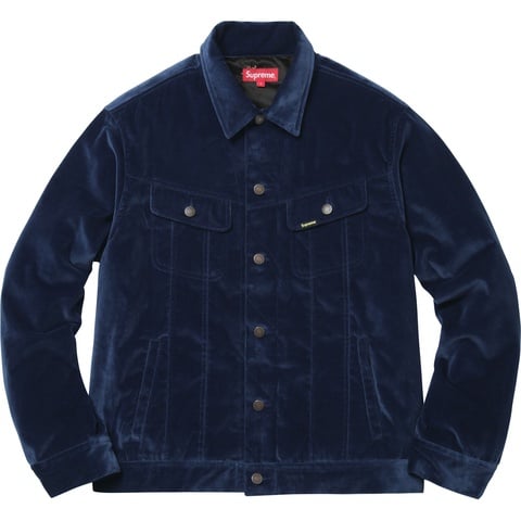 Velvet Trucker Jacket - fall/winter 2017 - Supreme