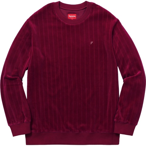 Supreme Ribbed Velour Crewneck - Colorway