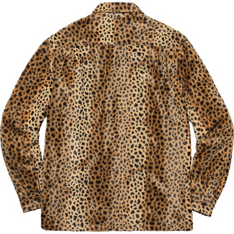 Supreme Cheetah Pile Zip Up Shirt - Colorway