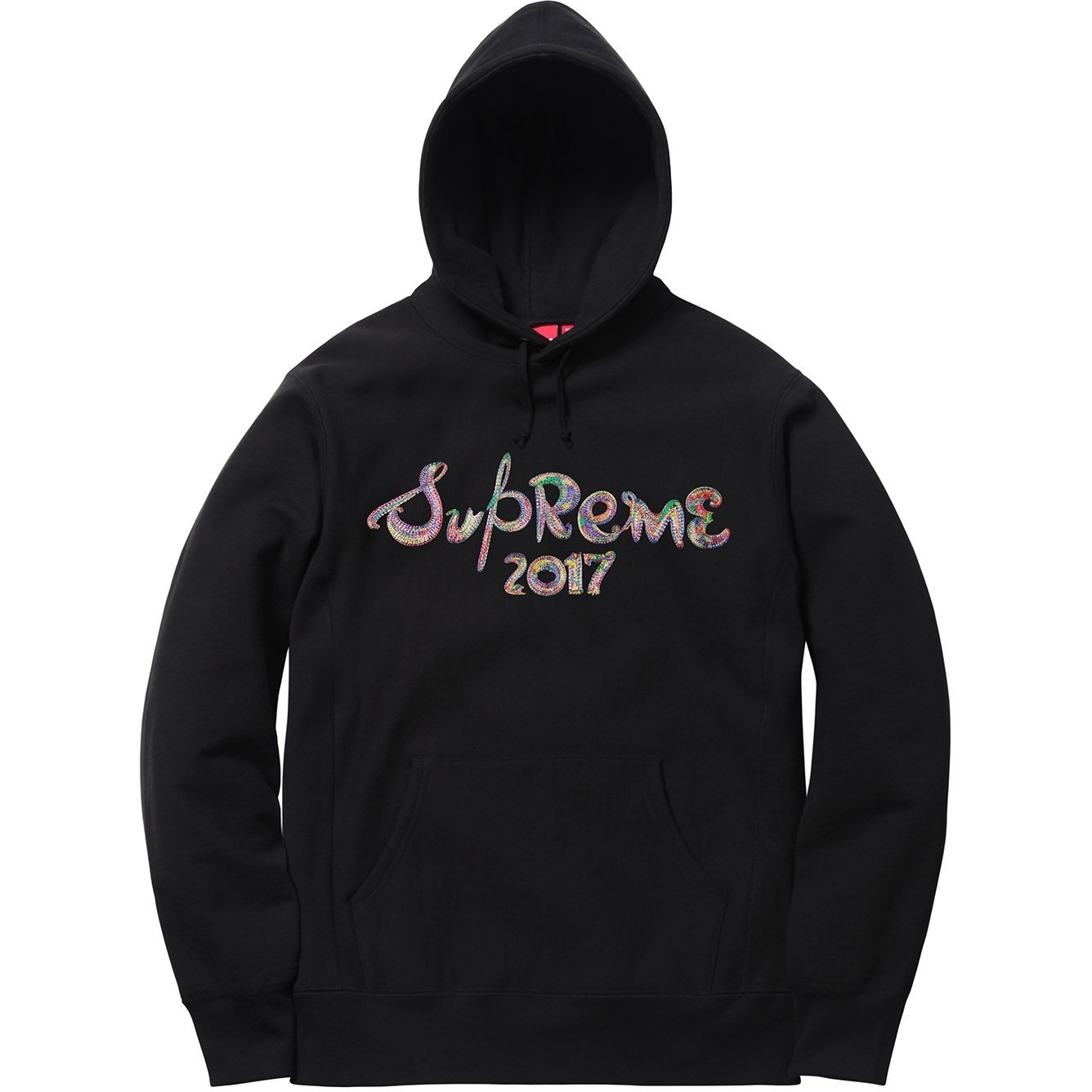 Supreme Brush Logo Hooded Sweatshirt (FW17) - $158