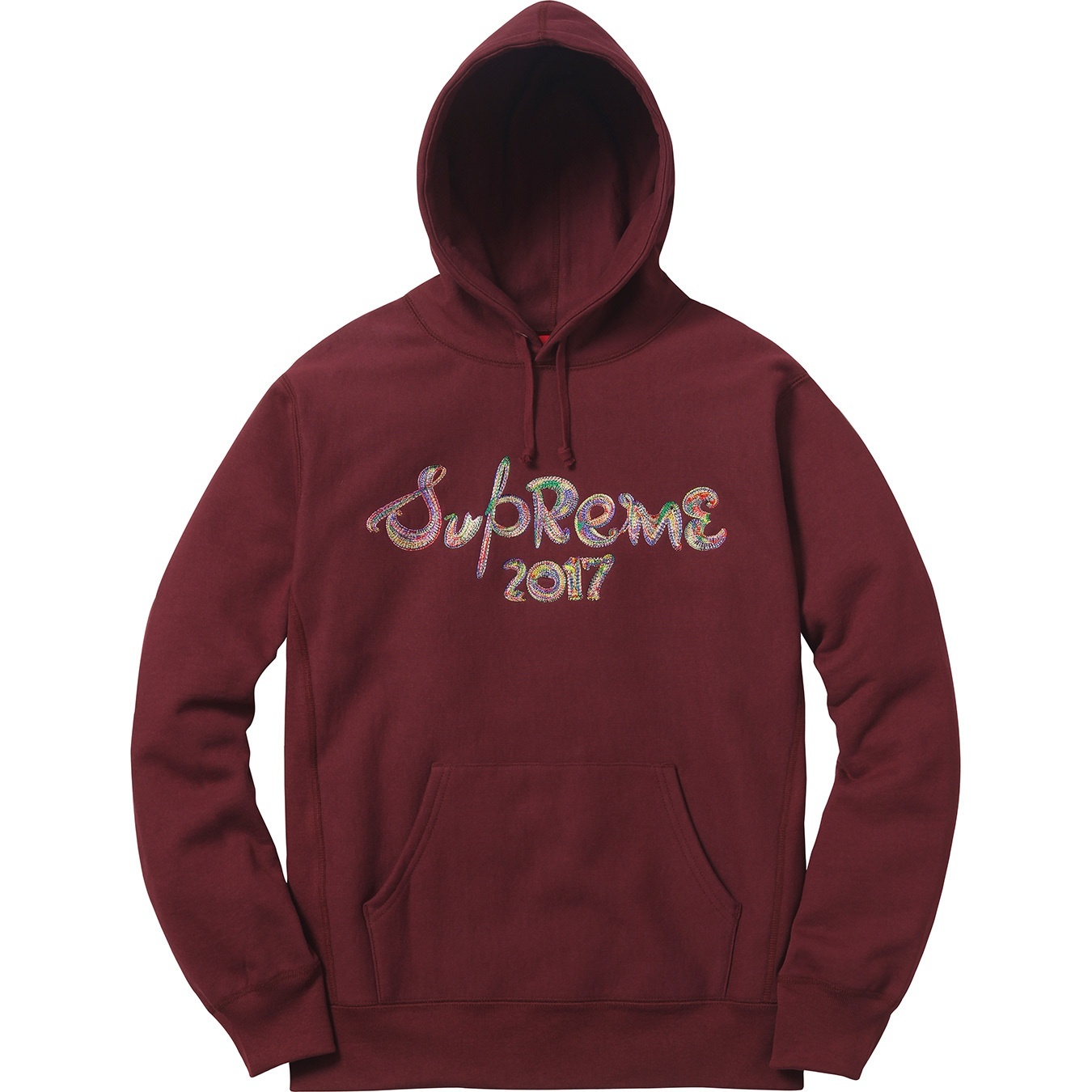 Supreme Brush Logo Hooded Sweatshirt (FW17) - $158