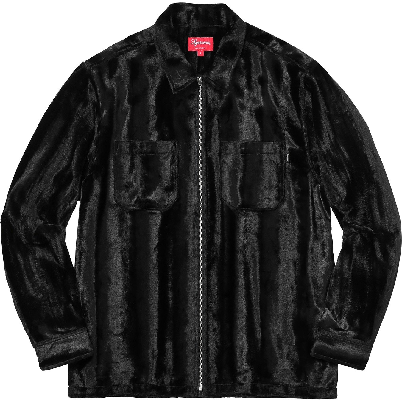 Supreme Cheetah Pile Zip Up Shirt (FW17)