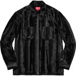 Supreme Cheetah Pile Zip Up Shirt (FW17)