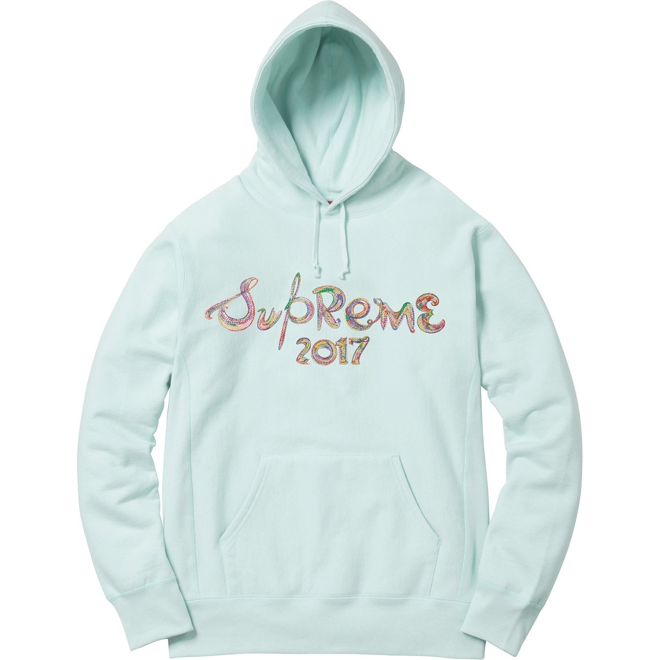 Supreme Brush Logo Hooded Sweatshirt (FW17) - $158