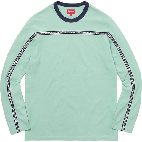 Supreme Tape Stripe L/S Pique Top - Colorway
