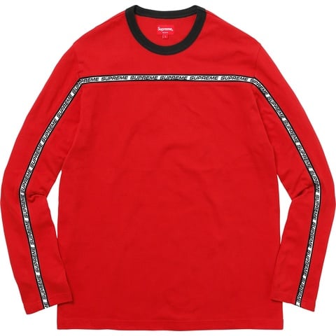 Supreme Tape Stripe L/S Pique Top - Colorway