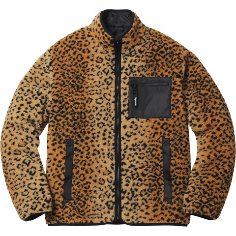 Supreme Leopard Fleece Reversible Jacket - Colorway