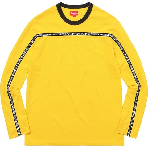 Supreme Tape Stripe L/S Pique Top - Colorway