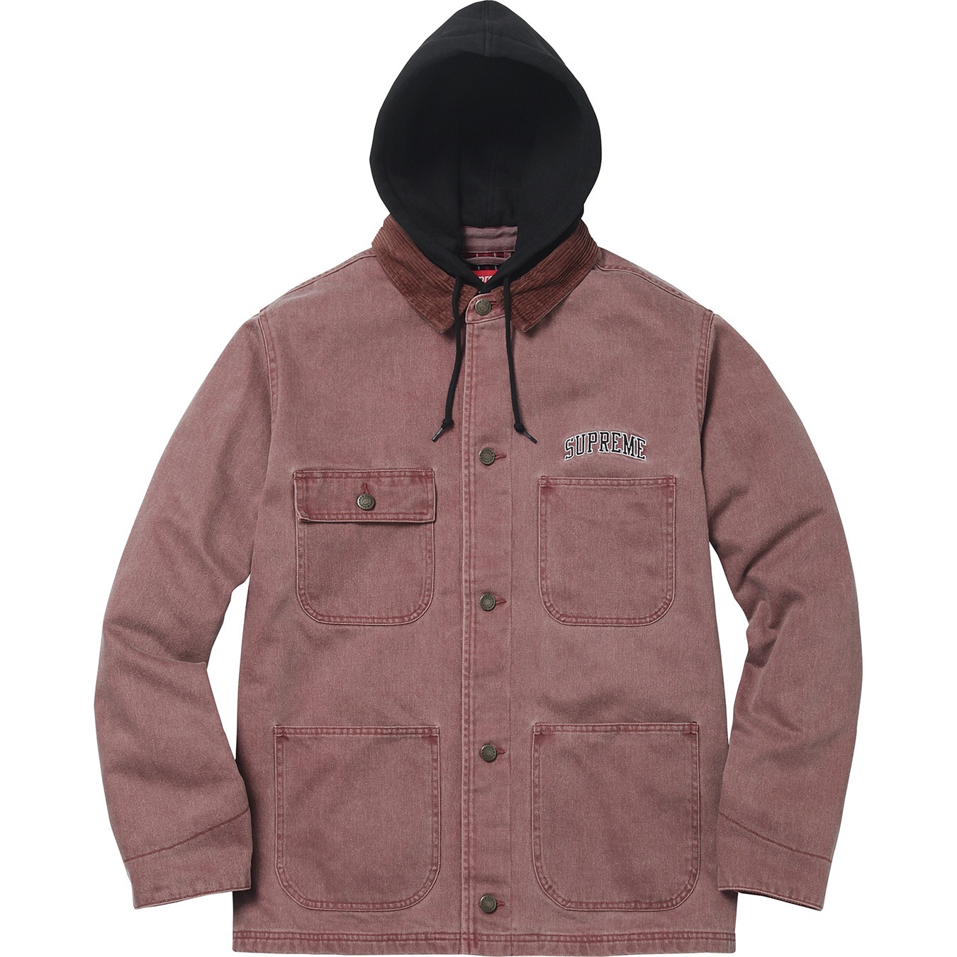 Supreme Hooded Chore Coat (FW17) - $188