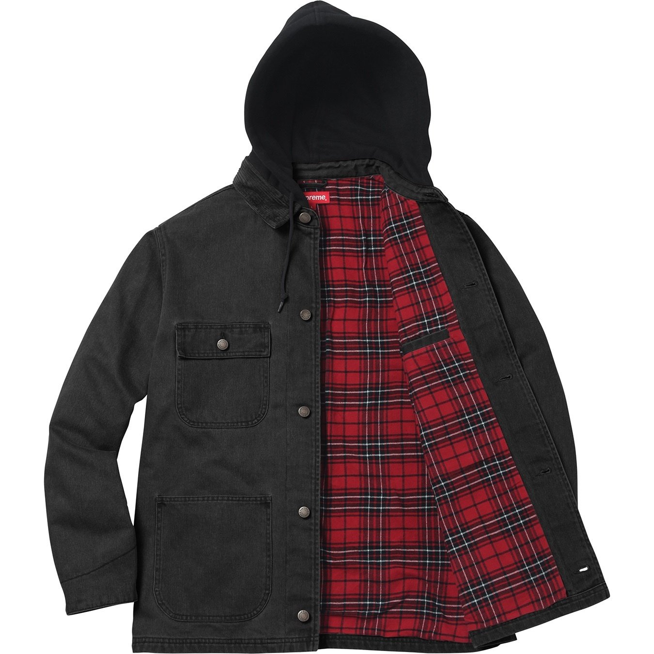 Supreme Hooded Chore Coat (FW17) - $188