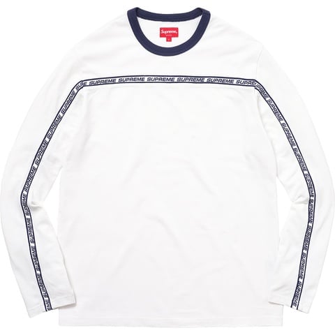 Supreme Tape Stripe L/S Pique Top - Colorway