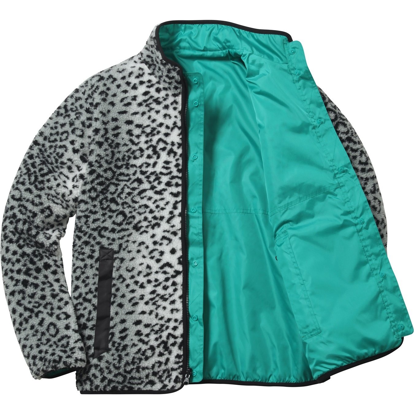 Supreme Leopard Fleece Reversible Jacket (FW17) - $198