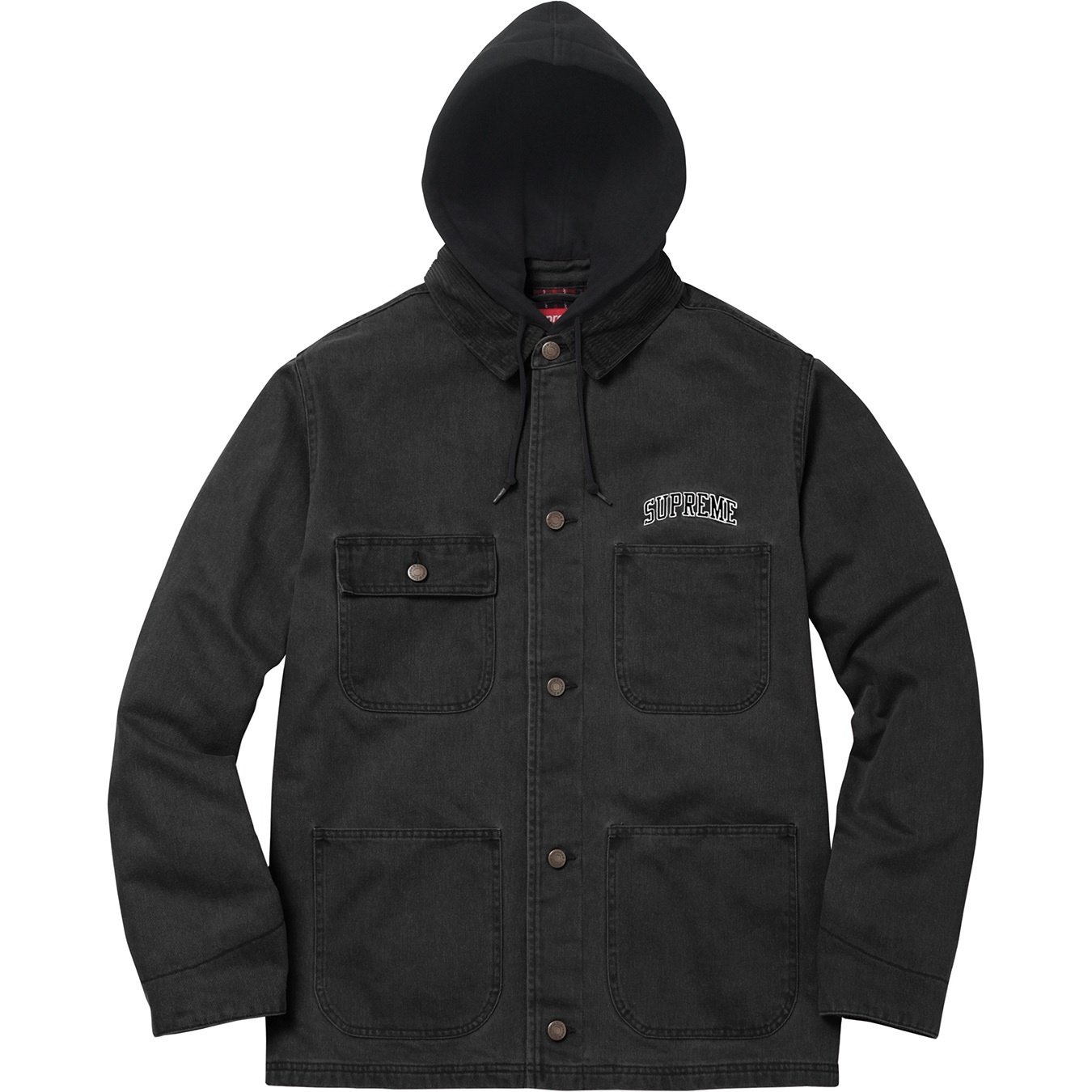 Supreme Hooded Chore Coat (FW17) - $188