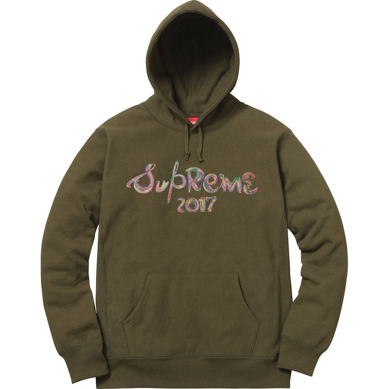 Supreme Brush Logo Hooded Sweatshirt (FW17) - $158