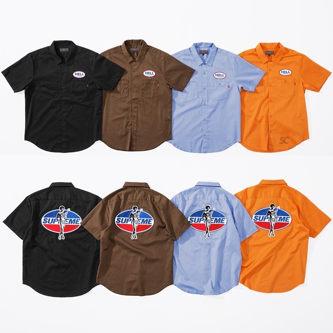 シュプリーム ヒステリックグラマー ワークシャツ supreme Supreme/HYSTERIC GLAMOUR S/S Work Shirt - Supreme