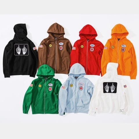 Supreme/HYSTERIC GLAMOUR Patches Zip Up Sweatshirt - Supreme Supreme/HYSTERIC GLAMOUR Patches Zip Up Sweatshirt - Supreme