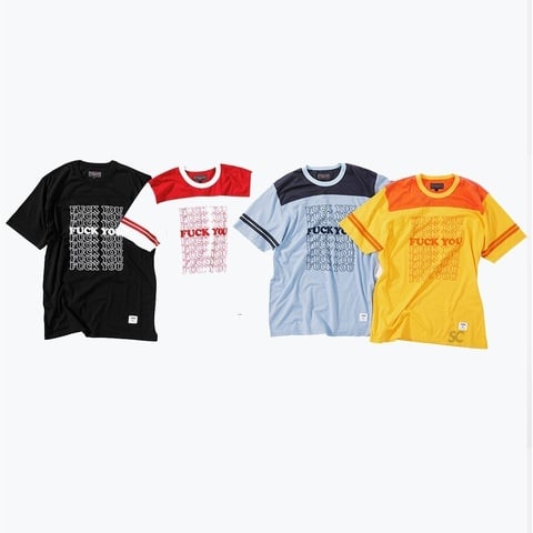 Supreme Supreme/HYSTERIC GLAMOUR Fuck You Football Tee - $88.00