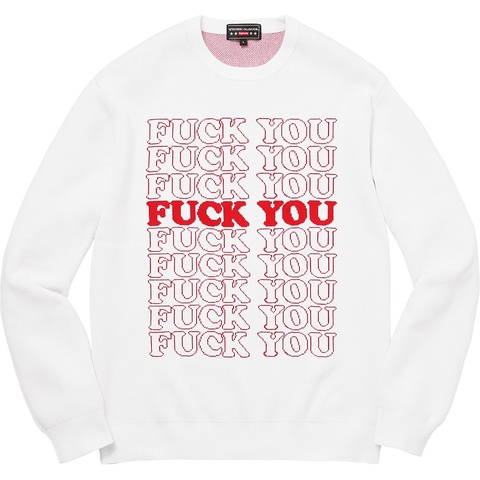 Supreme Supreme/HYSTERIC GLAMOUR Fuck You Sweater - Colorway