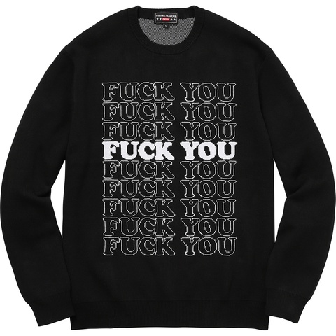Supreme Supreme/HYSTERIC GLAMOUR Fuck You Sweater - Colorway